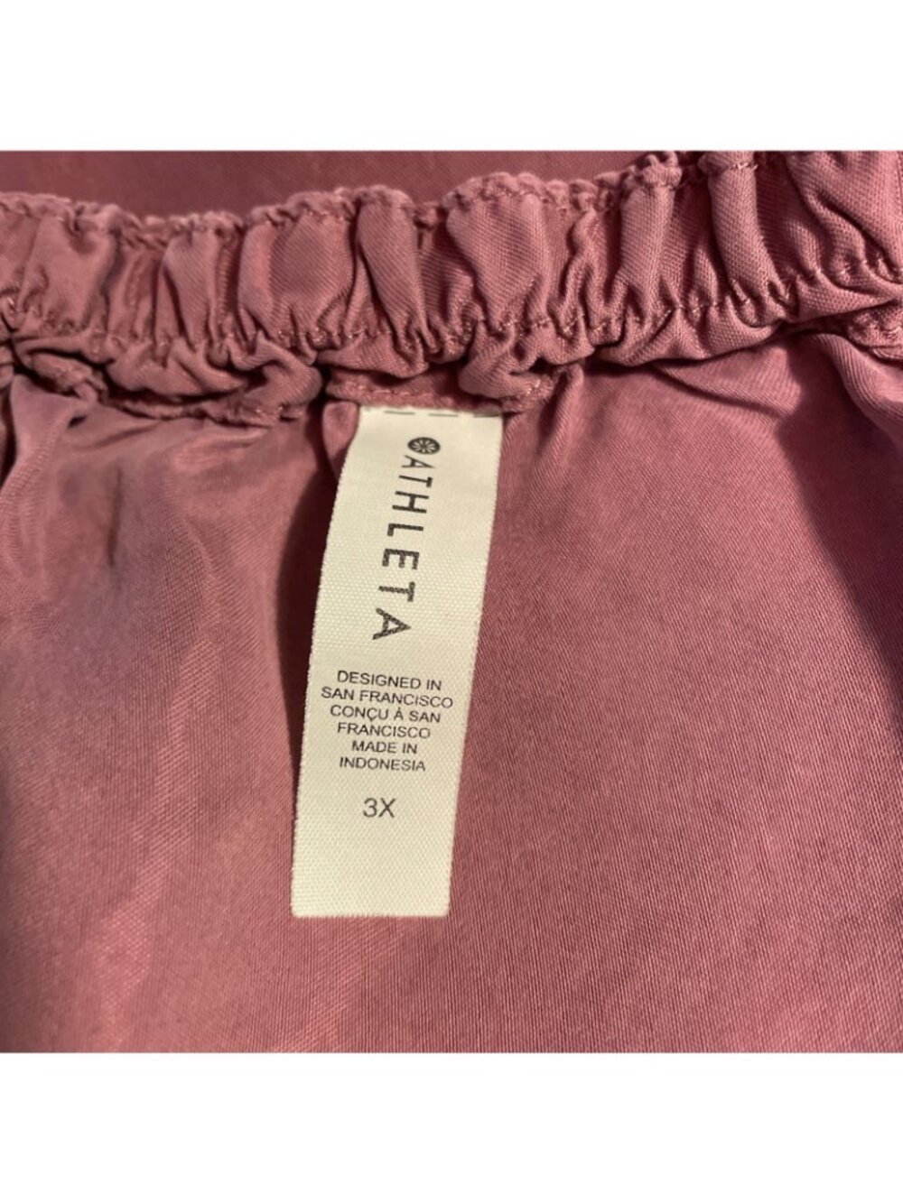 Athleta Calm Cool Casual Slip Dress Size 3XL Rose Pink Mini V-Neck Adjustable - Picture 7 of 10